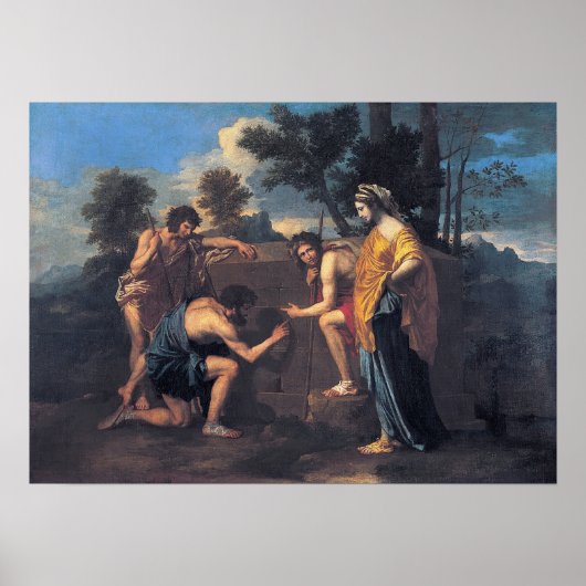 Poster Poussin - Et En Arcadie Ego (Devant)