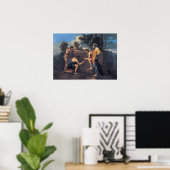 Poster Poussin - Et En Arcadie Ego (Bureau à domicile)