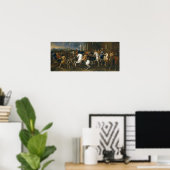 Poster Poussin - La chasse de Méléagre (Bureau à domicile)