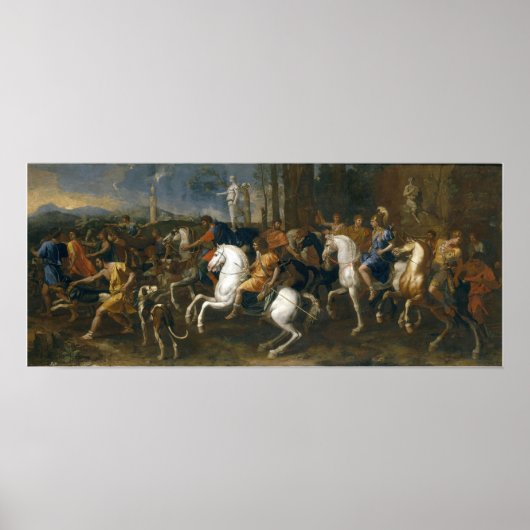 Poster Poussin - La chasse de Méléagre (Devant)