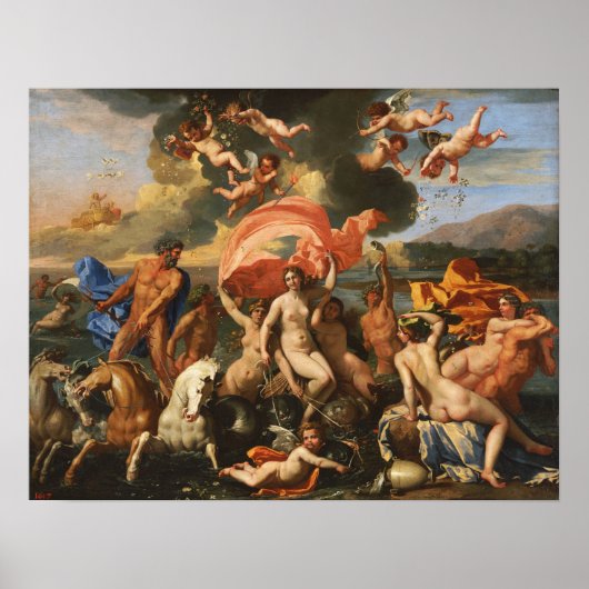 Poster Poussin - La Naissance De Vénus (Devant)