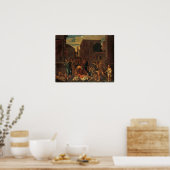 Poster Poussin - La Peste Des Philistins À Ashdod (Cuisine)