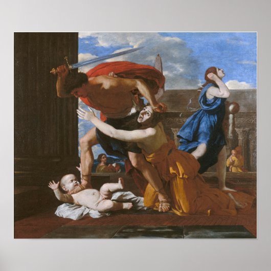 Poster Poussin - Le Massacre Des Innocents (Devant)