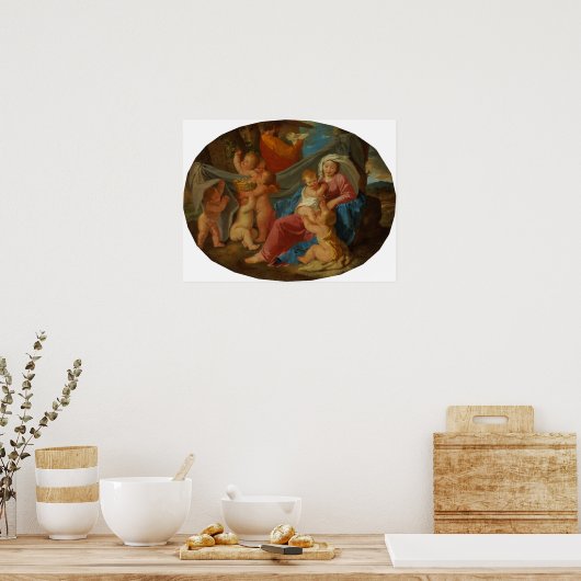 Poster Poussin - Le Reste Du Vol En Egypte (Cuisine)