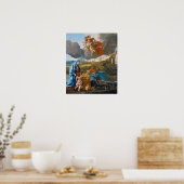 Poster Poussin - Le Retour De La Sainte Famille D'Egypte (Cuisine)