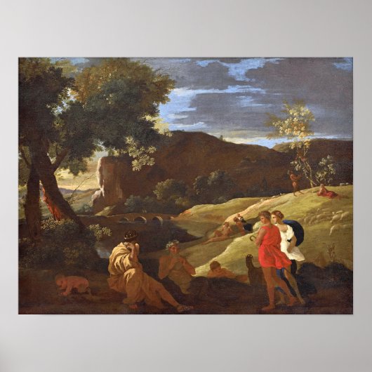 Poster Poussin - Midas Pan Et Bergers (Devant)