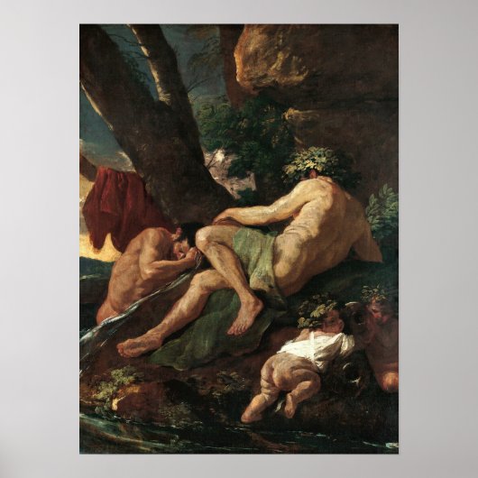 Poster Poussin - Midas se lavant à la source du Pact… (Devant)