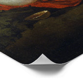 Poster Poussin - Nymphe Et Satyr Boire (Coin)