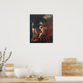 Poster Poussin - Nymphe Riding A Goose (Cuisine)