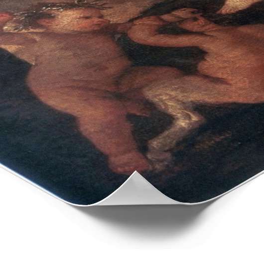 Poster Poussin - Nymphe Riding A Goose (Coin)