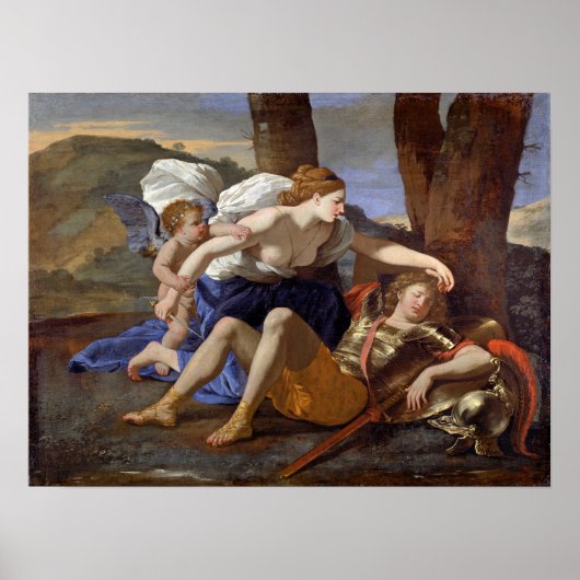 Poster Poussin - Rinaldo et Armide (Devant)