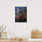 Poster Poussin - Saint Jean baptisant le Christ (Cuisine)