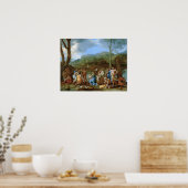 Poster Poussin - Saint John Baptissant Dans Le Jourdain (Cuisine)
