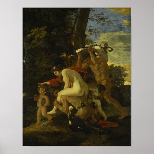Poster Poussin - Scène Bacchique (Devant)