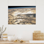 Poster Poutres De Soleil Au Large De L'Océan Atlantique (Cuisine)