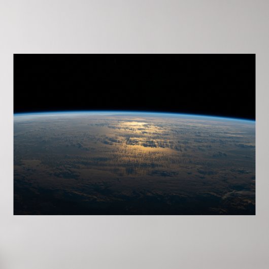 Poster Poutres Sunglint Au Large D'Un Pacifique Sud En Pa (Devant)