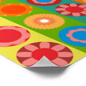 Poster Pouvoir des fleurs en rangées (Coin)