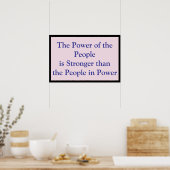 Poster Pouvoir du Peuple (Cuisine)