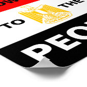 POSTER POUVOIR POUR LE PEUPLE (Coin)