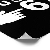 Poster Pov vous avez dit 67 drôle de typographie de main  (Coin)