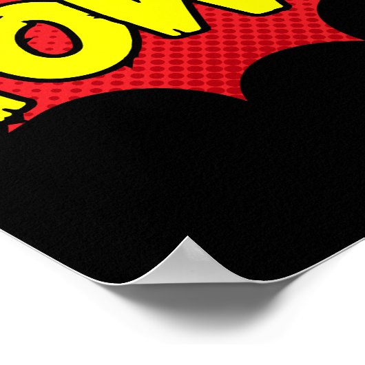Poster Pow ! Impact comique sur les pop-arts (Coin)