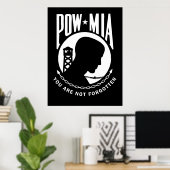 POSTER POW MIA (Bureau à domicile)