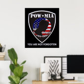 POSTER POW MIA (Bureau à domicile)
