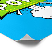 Poster Pow ! Pointe comique de pop art dynamique (Coin)