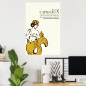 Poster "Power Capricorn" Cute & Cool Zodiac Art (Bureau à domicile)