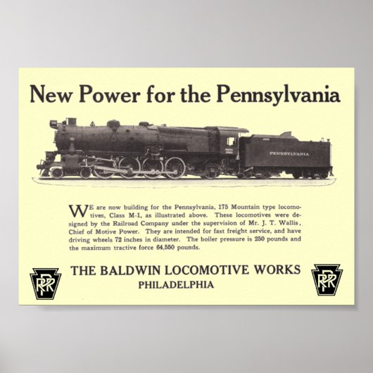 Poster Power For The Pennsylvania Railroad 1926 (Devant)