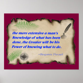 Poster Power of Knowledge (Matte)