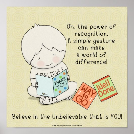 Poster Power of Recognition (Devant)