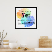 Poster Power of yet motivational (Cuisine)