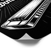 Poster Powered By Jesus And Harmonica Christian Music  (Coin)