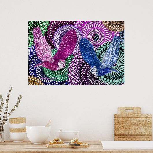 Poster Powerful Owls (Cuisine)