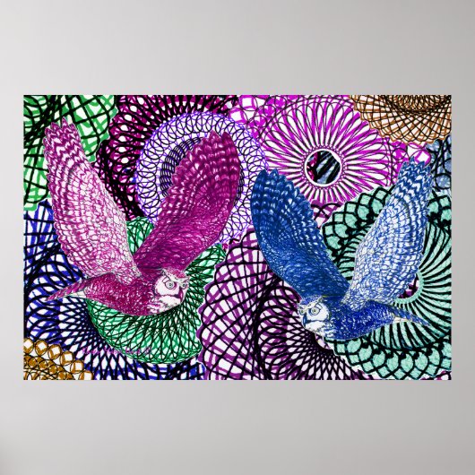 Poster Powerful Owls (Devant)