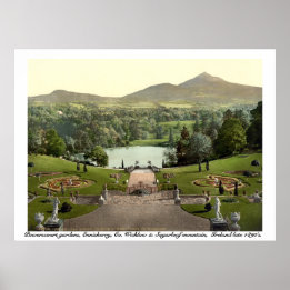 Poster Powerscourt Gardens, Wicklow Irlande