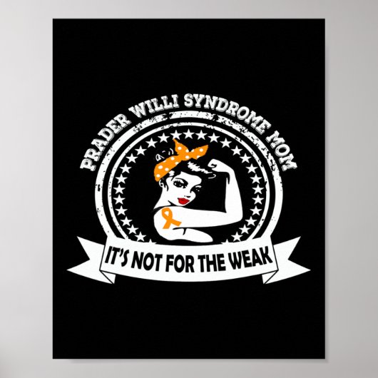 Poster Prader Willi Syndrome Maman Pas Pour Le Ruban Faib (Devant)