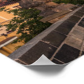 Poster Prague 006E - Pont Charles Matin (Coin)