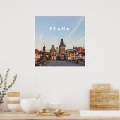 Poster Prague 006E - Pont Charles Matin (Cuisine)