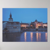 Poster Prague Night Fine Art Photographie Imprimer (Devant)