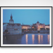 Poster Prague Night Fine Art Photographie Imprimer