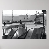 Poster Prague Urban Noir : Escalator Light (Devant)