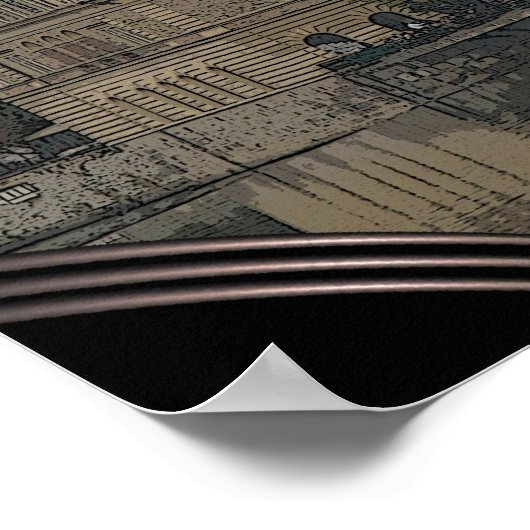 Poster PRAGUE - Vltava (Coin)