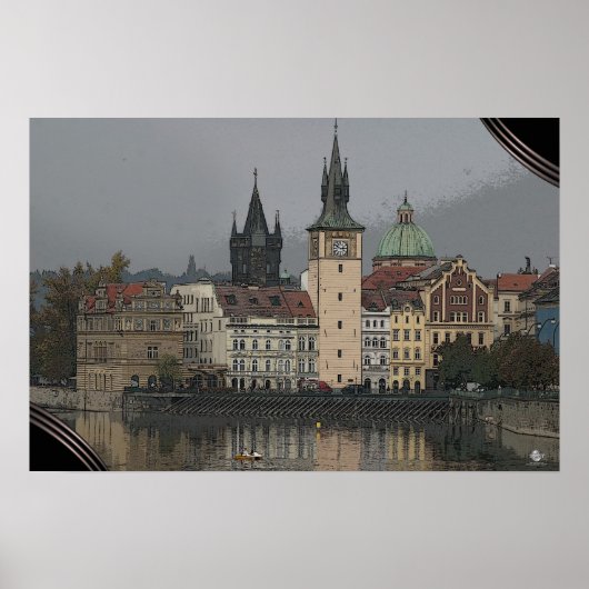 Poster PRAGUE - Vltava (Devant)