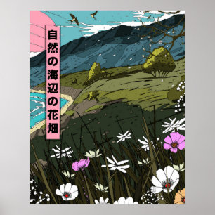 Poster Prairie côtière de la nature