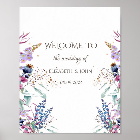 Poster Prairie de fleurs sauvages (Devant)
