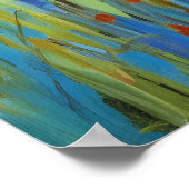 Poster Prairie de fleurs sauvages le long de la rivière H (Coin)