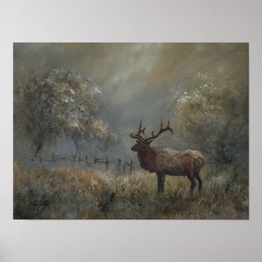 Poster Prairie de Wapitis (Devant)