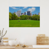 Poster Prairie des moutons de printemps (Cuisine)